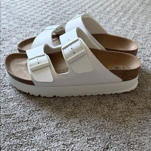 White Women’s Platform Sandals